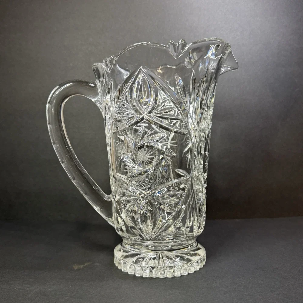 Crystal Clear Industries Edinburgh Lead Crystal Pitcher VINTAGE Mint Condition